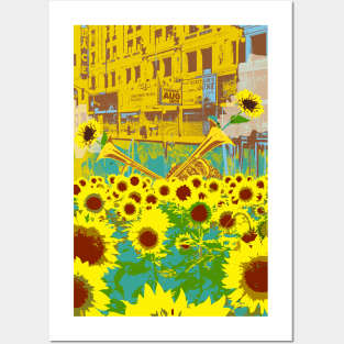 SUNFLOWER STREETS Posters and Art